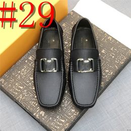 40model Designer Luxury Italian Men Casual Shoes Ultralight Man Loafers Genuine Leather Moccasins Handmade Slip on Boat Shoes Versatile Driving Footwear