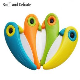 Mini Bird Ceramic LNIFE Pocket Folding Bird LNIFE Fruit Paring LNIFE Ceramic With Colourful ABS Handle Kitchen Tools Gadget231y