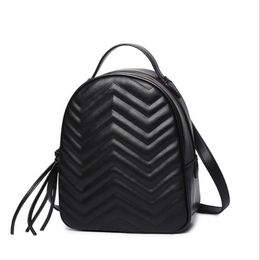 Discount fashion top backpack classic G female backpack PU leather designer school bag273e