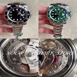 Classic Watch of Mens V12 Version Men's Super Watches Factory 3135 Automatic 904L Steel Luminous Black Green Ceramic Bezel 28232t