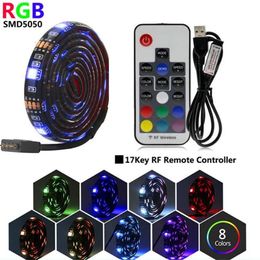 Keys TV Backlight RGB LED Strip 5V USB Light Tape Lighting Waterproof For HDTV Screen Desktop PC LCD Monitor Decor Strips3167