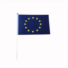 The European Union flag 14 x 21 cm small size banner 100 P C S LOT175t