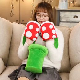 Cannibal flower warm slippers home cute personality cotton shoes cartoon animation game peripheral two-dimensional plush toy