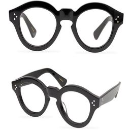 Men Optical Glasses Frame Brand Thick Spectacle Frames Vintage Fashion Round Eyewear for Women The Mask Handmade Myopia Eyeglasses283h