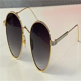 New fashion design sunglasses 0009S retro round k gold frame trend avant-garde style protection eyewear top quality with box3373