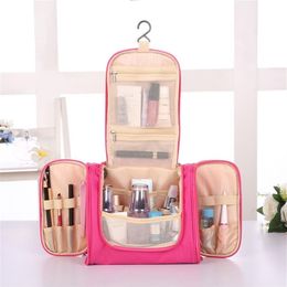 Cosmetic Bags Cases Waterproof Nylon Travel Organiser Bag Unisex Women Cosmetic Bag Hanging Travel Makeup Bags Washing Toiletry Ki295j
