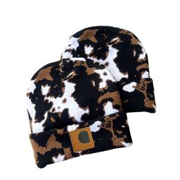 Fashion Designer Hat Beanie Women Men Cap Brimless Beanies Luxury Hat Printed Milk Leopard Winter Thermal Knit Multicolour Autumn and Winter Outdoor Hats