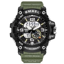 Woman Watches Sports Outdoor LED Digital Clocks Woman Army Military Big Dial 1808 Women Watch254g