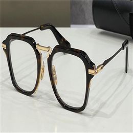 New fashion design men optical glasses 413 K gold plastic square frame vintage simple style transparent eyewear top quality clear 252S