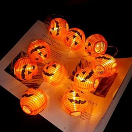 Pumpkin 10 LED String Lights Halloween Decoration Lights 1 5m Rope Fairy Light Lamp Lantern Helloween Decoration Garden Christmas 326Z