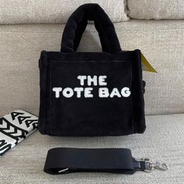 Women's Black Tote Designer Crossbody Bags Soft Towel Letters Handbags2829