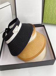 Fashion Visors Straw Sunhat Luxury Designer Visor Men Women Hats Caps Bucket Hat High Quality Wide Brim Cap Summer Resort Classic1169490