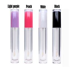 Storage Bottles & Jars 50 Pcs lot 5ML Empty Lipgloss Tube With Wand Refillable Lip Gloss Containers Oil Vials Glaze Whole1887