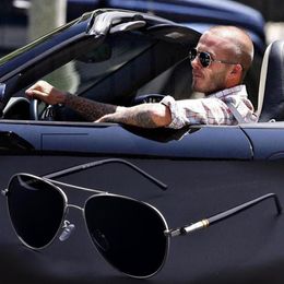 Sunglasses Brand Designer Polarised Men Polarised Driving Shades Black Pilot Male Retro Sun Glasses For Men Women205N