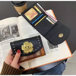 Lock women designer wallets lady fashion casual short style zero card purses female clutchs no108189N