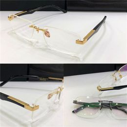 Fashion prescription eyeglasses THE ARTIS I rimless frame big legs optical glasses clear lens simple business style for men292Q