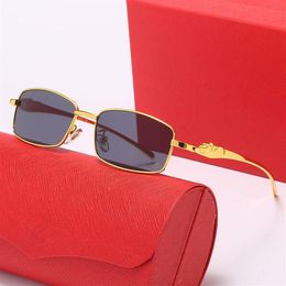 New Fashion Men Optical Frame Glasses Rimless Gold Metal Buffalo Horn Eyewear Clear Lenses Sunglasses occhiali lentes Lunette De S254n