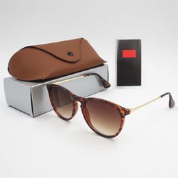 1 piece fashion sunglasses raobaa glasses sunglasses designer men's ladies brown case black metal frame dark lens2921
