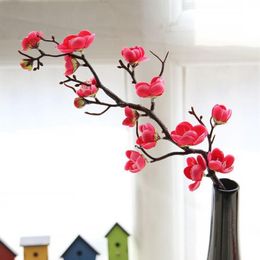 4pcs lot simulation plum blossom flower artificial cherry flower home wedding decoration fake wreath flower254G