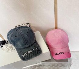 Mens Designer hats Home B Paris pair of letters leisure embroidery baseball cap washing water old men039s and women039s sa8099583