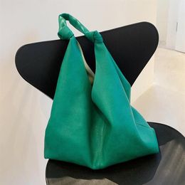 Evening Bags Ladies Big PU Leather Bucket Shoulder Bag Large Capacity Handbags And Purses Solid Colour Handbag Green Yellow237S