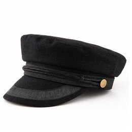 Large size navy cap small head flat hat felt army big bone men wool plus sizes military caps 52-55cm 55-57cm 58-60cm 60-63cm 22042295G