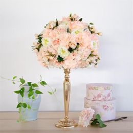 Decorative Flowers & Wreaths Customise 35cm Artificial Rose Wedding Table Decor Flower Ball Centrepieces Backdrop Party Floral Roa220s
