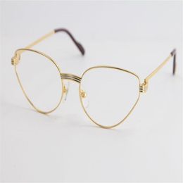 High Quality Gold Optical Eyeglasses Mens Large Square eye glasses Women Design Classical Model glasses with box222x