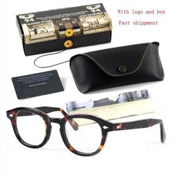 top quality reading glasses frame clear lens johnny depp lemtosh glasses myopia eyeglasses men women myopia 3 size with case231I