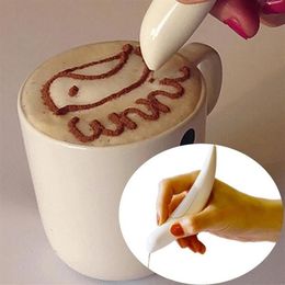Baking & Pastry Tools High Quality Electrical Cake Drawing Pen Mousse Latte Spice Decoration Art Creative Fancy Coffee Stick Tool 265N