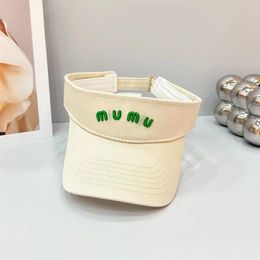 Summer candy Colour designer ball cap women holiday travel lovers letter embroidery 7 Colours visors231S