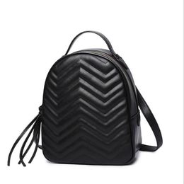 Discount fashion top backpack classic G female backpack PU leather designer school bag201W