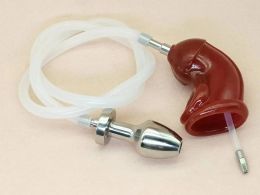 Add Catheter BDSM Penile sheath Flow Into the Anus Plug Catheters Chastity device Cock Cage Irritation Men