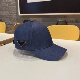 Designer Baseball Cap 2022 L Fashion Classic Sports Cap Hip Hop Street Trend Washed Cotton Denim Adjustable Hat2706