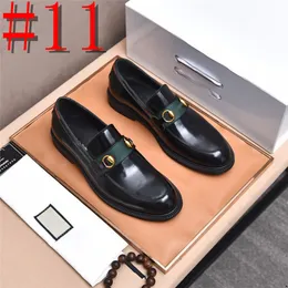 24model Autumn Luxury Mens Leather Loafers Gentleman Wedding Party Casual Slip On Formal Shoes Black Brown Monk Strap Men Designer Dress Shoes