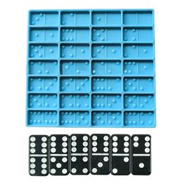 Shiny Dominoes Silicone Epoxy Resin Mould Cake Mold Fondant Molds Cake Decorating Tools Chocolate Fondant Tools Soap Mold Diy2344