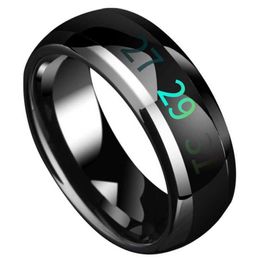 CLASSIC Smart Ring Intelligent Temperature Sensing Ring Couple Ring Hot Selling Stainless Steel Titanium Steel 4g High Quality