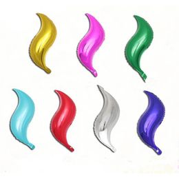 24 inch sshaped foil balloon diy mermaid tail inflatable air balllons kids birthday mermaid party supplies wedding decorations 7 c219n