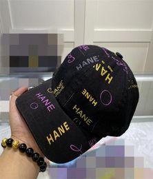 Fashion Classic top quality hat with box dust bag black brown blue pink white Character canvas featuring men baseball cap fashion 5066956