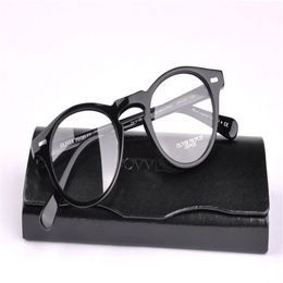 Top quality Brand Oliver people round clear glasses frame women OV 5186 eyes gafas with original case OV5186281S