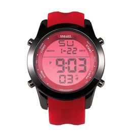 New SMAEL Sports Watches Colorful Digital Watch LED Display Casual Watches Men Wristwatches Montre Homme Relogios Masculino 1076254U