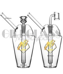 65inches cup clear dab rig pipes water pipe for small oil rigs glass smoking with quartz nail water bong hookahs6363384