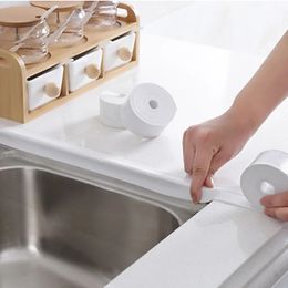 Wall Stickers For Bathroom Kitchen Accessories Shower Bath Sealing Strip Tape Caulk Self Adhesive Waterproof Sticker Sink Edge 231211