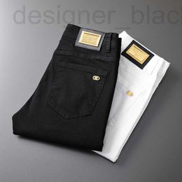 Men's Jeans designer jeans Live Spring New Black and White Feet Stretch European Brand Casual Pants Fashion 5G4W