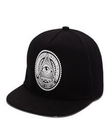 2018 Fashion Round Label Triangle Eye Illuminati Snapback Caps Women Adjustable Baseball Cap Snapbacks Hip Hop Hats4232747