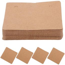 Jewellery Pouches 50 Pcs Card Jewerly Organising Earring Cards Wear-resistant Jewelery Orgnizer Necklace Displaying Kraft Paper DIY