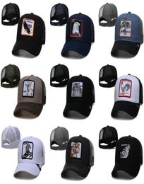 2022 Men039s Fan039s Cartoon Adjustable Hat Grey Colour Mesh Golf Visor One Size Hats Hip Hop Flat Brim Baseball Charac6192208