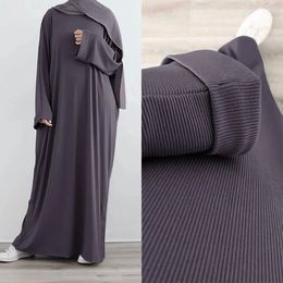 Plus size Dresses Autumn Rib Knit Abaya Winter Muslim Women Clothing Casual Hijab Robe Islam Dubai Turkey Modest Outfit Ramadan Eid Kaftan Hijabi 231208