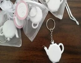 Wedding Favours and Gift Love is Brewing Teapot Measuring Tape Keychain Party Favour Souvenir7157604