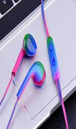 Sport Headsets Bass Gradient Wired In Ear Phones Headphone Head Phones with Mic Music Earphones for Mobile Phone Computer PC6371853